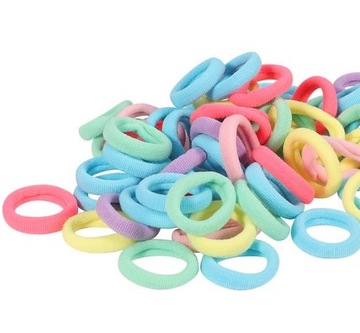 Frotki Gumki do Włosów Pastel Mix 10szt