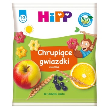 HiPP BIO Chrupiące gwiazdki owocowe 30 g