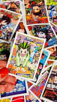 ANIME MANGA WEEKLY JUMP HUNTER НАКЛЕЙКИ МИКС ВОДОУСТОЙЧИВЫЕ 50 шт.