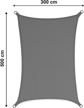 ВОДОНЕПРОНИЦАЕМЫЙ СОЛНЕЧНЫЙ САДОВЫЙ ПАРУС 3x5 м