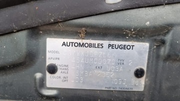 PEUGEOT 4007 KAPOTA KRYT MOTORU ORIGINÁLNÍ