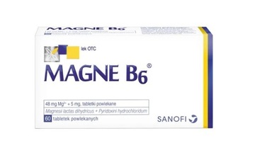 Magne B6 60 tabletek stres przemęczenie LEK Sanofi