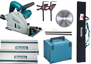 Pilarka tarczowa, zagłębiarka SP6000J MAkita + 2x szyna + pokrowiec + ścisk