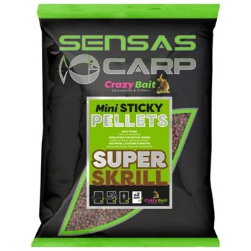 Pellet SENSAS mini sticky pellets Super Krill 700g