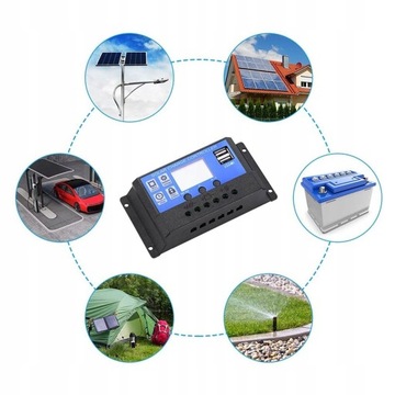 Panel Solarny 300W Regulator 12V 40A Bateria Słoneczny Prostownik Ładowarka