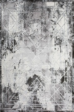 Trwały szary dywan do mieszkania 200x290