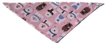 Хлопковый нагрудник, шарф, платок, розовый мишка для детей