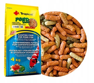 TROPICAL POKARM DLA RYB POND STICKS MIXED 50L
