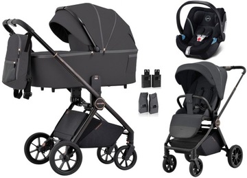 WÓZEK CARRELLO ULTRA CYBEX ATON 5 3w1 ADAPTERY kol. GREY