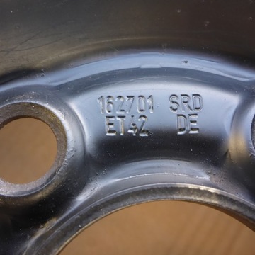 DISK OCELOVÝ 16 AUDI SEAT SKODA VW 5X100 6,5J ET42 A3 IBIZA FABIA BORA