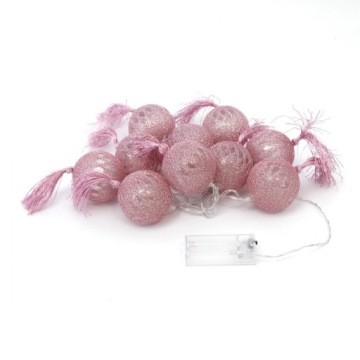 Декоративні лампи Кулі світні Cotton Balls Ялинкові кульки Кулі гірлянда ялинка