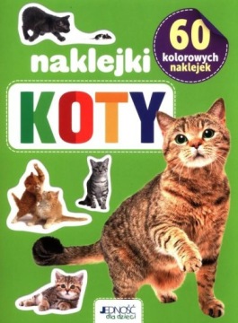60 KOLOROWYCH NAKLEJEK KOTY