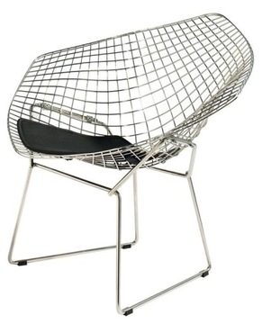 Krzesło D2.Design 84 x 70 x 84 cm srebrny 1 szt.