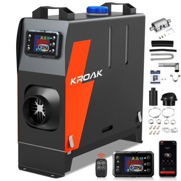OGRZEWANIE POSTOJOWE 8KW 12/24V NAGRZEWNICA DIESEL LCD BLUETOOTH WEBASTO