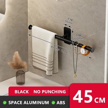 JW 35/55cm stojak na ręcznik łazienkowy samoprzyl