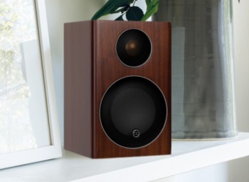 MONITOR AUDIO RADIUS 90 WALNUT ОРЕХОВЫЕ СТЕРЕО КОЛОНКИ КНИЖНЫЕ ПОЛКИ ПАРА