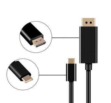 КАБЕЛЬ USB-C Кабель Display Port Адаптер DisplayPort Thunderbolt 3.0 4.0 4K