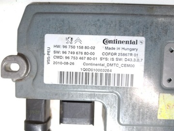 CITROEN C4 II B7 DS4 MODUL NAPÍNÁK START STOP 9675015880