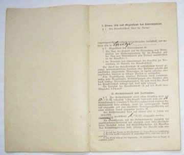 1926 СТАТУТ КОМПАНИИ СОСНИЦА СОСНИЦА ГЛИВИЦЕ. КВАРТИРА