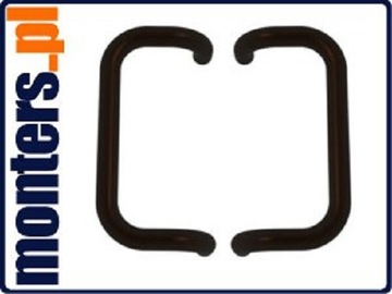 Ручка двусторонняя прямоугольная бронзовая 8019 300мм