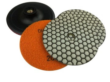 СУХОЙ ПОЛИРОВАЛЬНЫЙ ДИСК GRES 125 50 100 200 РУЧКА M14