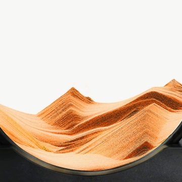 3D украшение стола с глубоким морским песком, песочные часы, пейзаж, плавное изображение