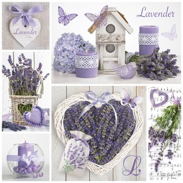 SERWETKI LAWENDA 33X33 CM 20 SZT DAISY SDOG 025901