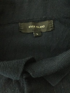 River Island dzianinowe polo longsleeve L *PW384*