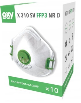 Półmaska maska z zaworkiem FFP3 X 310 SV R D x 10 szt
