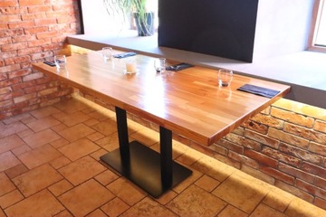 Стол для помещения, точки общественного питания, МАССИВ ДУБА