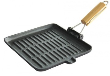 Patelnia grillowa Krisberg 24 cm żeliwna INDUKCJA