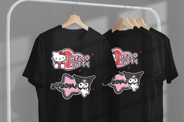 KOSZULKA DAMSKA KOBIECA T-SHIRT HELLO KITTY KUROMI S PREZENT JAKOŚĆ