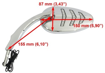 зеркальные указатели для Harley Touring 82-22