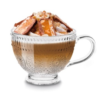 Набор ЭЛЕГАНТНЫХ ЧАШЕК для кофе и чая, БОЛЬШИЕ СТАКАНЫ с ручкой, 6 шт.