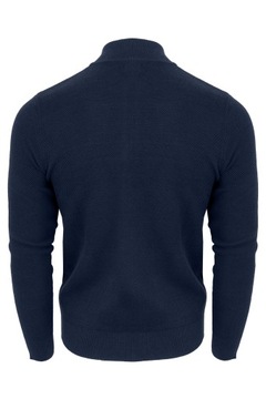 M&M sweter męski kardigan rozpinany suwak niebieski rozm. XL