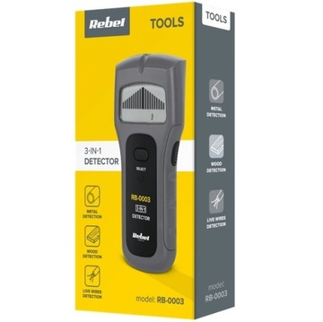 КАБЕЛЬНЫЙ ДЕТЕКТОР ПРОВОДОВ ПОД НАПРЯЖЕНИЕМ В СТЕНАХ Детектор Rebel
