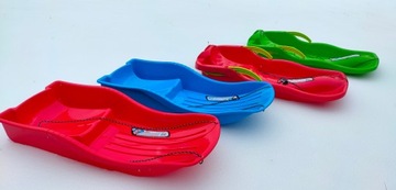 САНКИ СО СПИНКОЙ И ТОРМОЗОМ, ГОРКИ НА СТРУНЕ - ЗЕЛЕНЫЕ 87 x 40 x 15 см