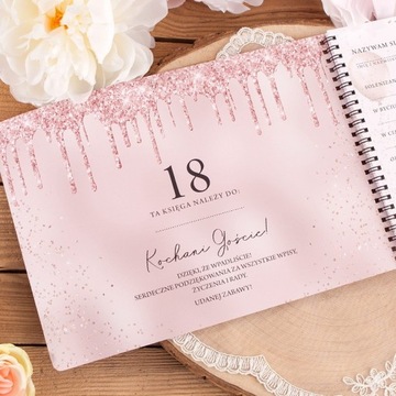 Гостевая книга на 18 лет с анкетами Glamour Glitter