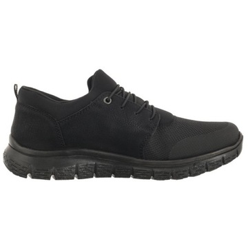 Buty Sneakersy Płbuty Męskie Rieker Czarne B6650-00 Black