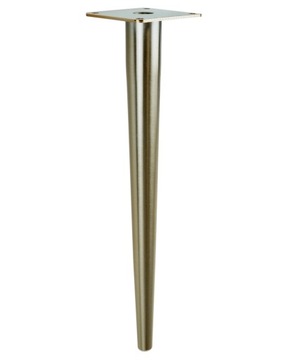 Noga stalowa stożek prosta 45 cm złoty antyczny