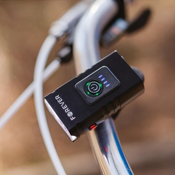 LAMPKA ROWEROWA ZESTAW PRZEDNIA TYLNA LED USB