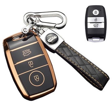 Skórzane etui dla kia Rio Carens pilot do klucz
