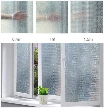 ОКНО ДЛЯ ВАННОЙ КОМНАТЫ ФОЛЬГОВЫЙ ДУШ, ЗАЩИЩАЮЩИЙ ПРИВАТНОСТЬ 45*200см