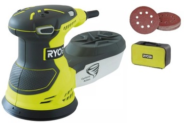 СЕТЕВАЯ ЭКСЦЕНТРИЧЕСКАЯ ШЛИФОВАЛЬНАЯ МАШИНА RYOBI 300 Вт, 125 мм, РЕГУЛИРОВКА СКОРОСТИ ROS300