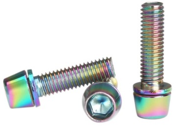 ВЕЛОСИПЕДНЫЕ МОСТОВЫЕ ВИНТЫ, 6 ШТ, ФИОЛЕТОВЫЕ