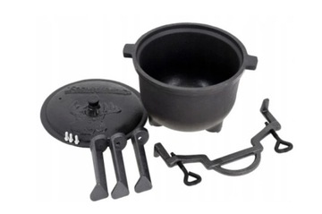 Чугунный охотничий чайник, 8 литров.