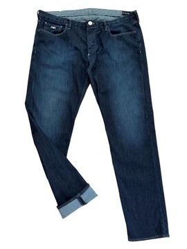 EMPORIO ARMANI jeansy męskie slim r. W 38 L 33