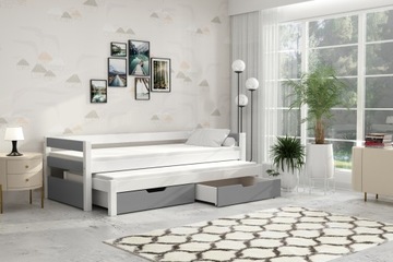 Łóżko dla dzieci MALI 2 osobowe + materace 200x90 gratis!