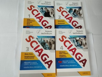 ŚCIĄGA LICEUM TECHNIKUM cz. 1-4 GREG Nowy program