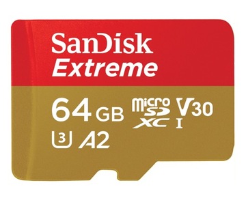 SANDISK MICROSDXC EXTREME 64GB 170MB/s + ADAPTER